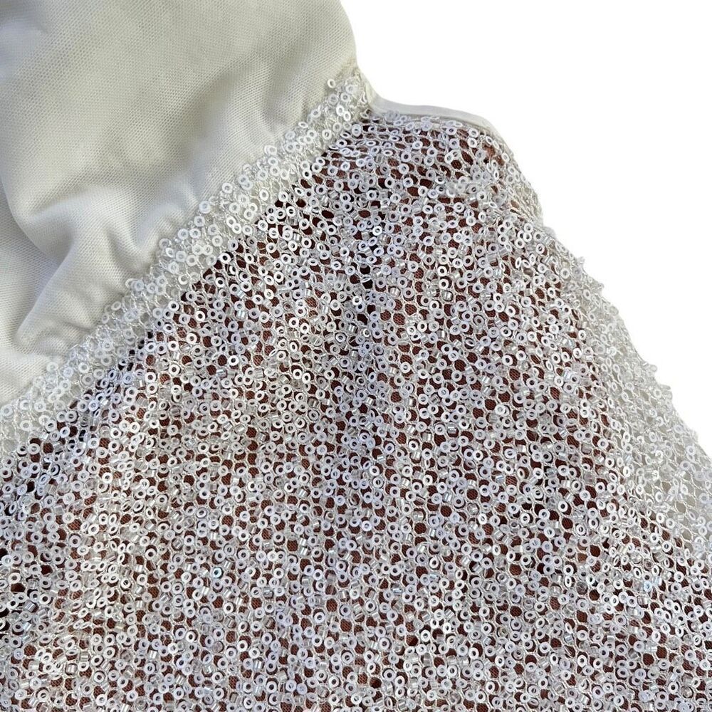 self-portrait Beaded Maxi Dress in White‎ - Picture 9 of 16